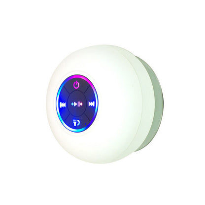 Big Suction Cup Waterproof Bluetooth Speaker LED Light
