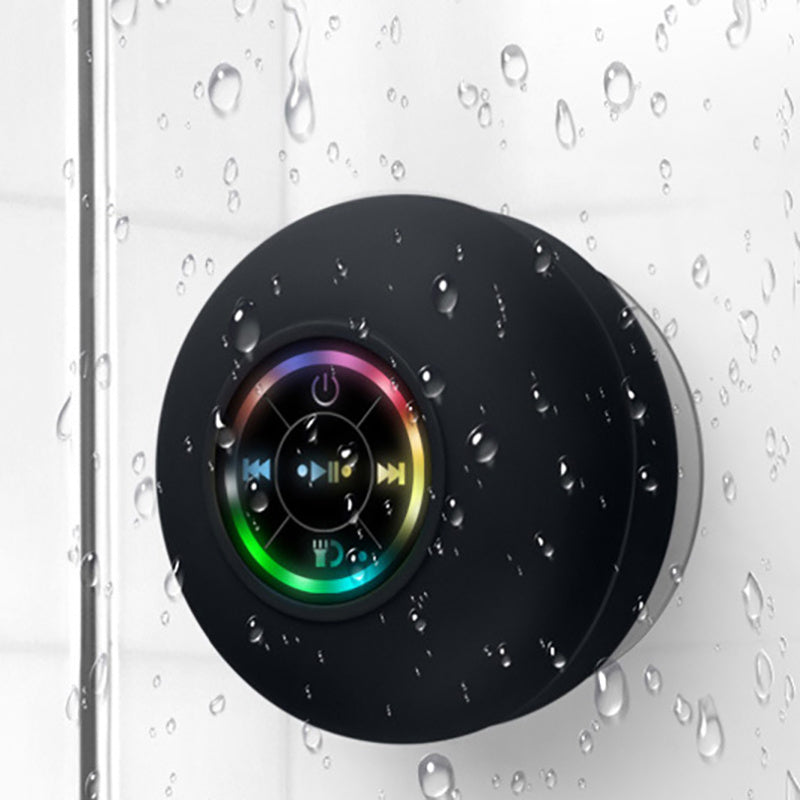 Big Suction Cup Waterproof Bluetooth Speaker LED Light