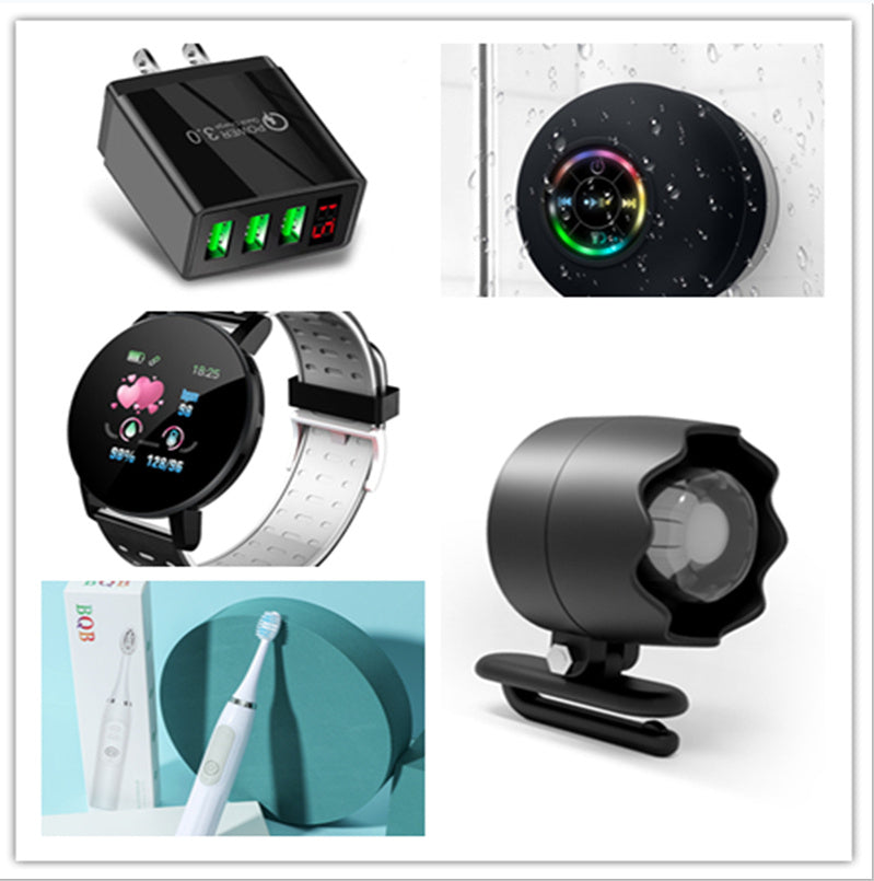 Big Suction Cup Waterproof Bluetooth Speaker LED Light