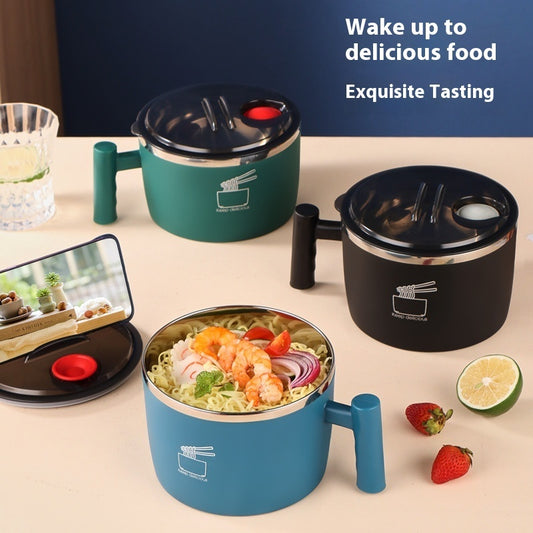 Stainless Steel Instant Noodle Bowl Sealed Portable