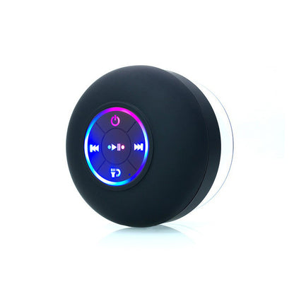 Big Suction Cup Waterproof Bluetooth Speaker LED Light